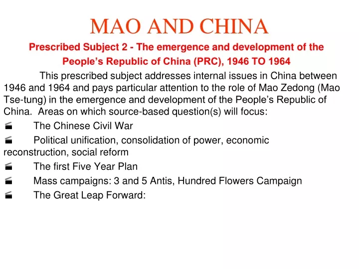 mao and china