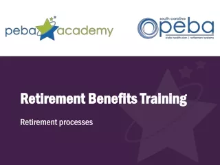 Retirement Benefits Training