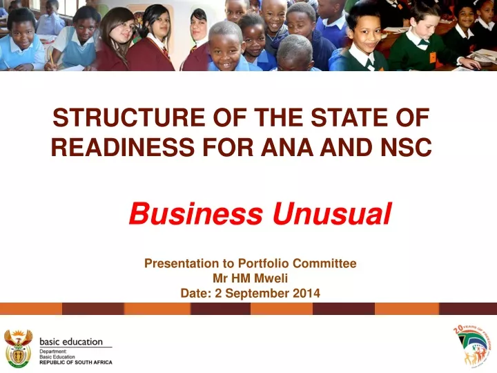 structure of the state of readiness for ana and nsc