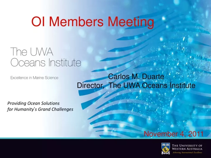 oi members meeting