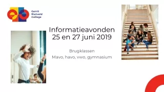 Informatieavonden  25 en 27  juni 2019