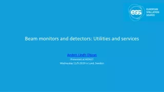 Beam monitors and detectors: Utilities and services