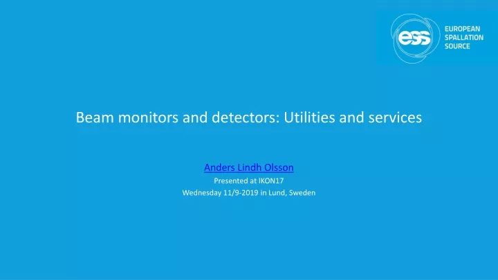 beam monitors and detectors utilities and services