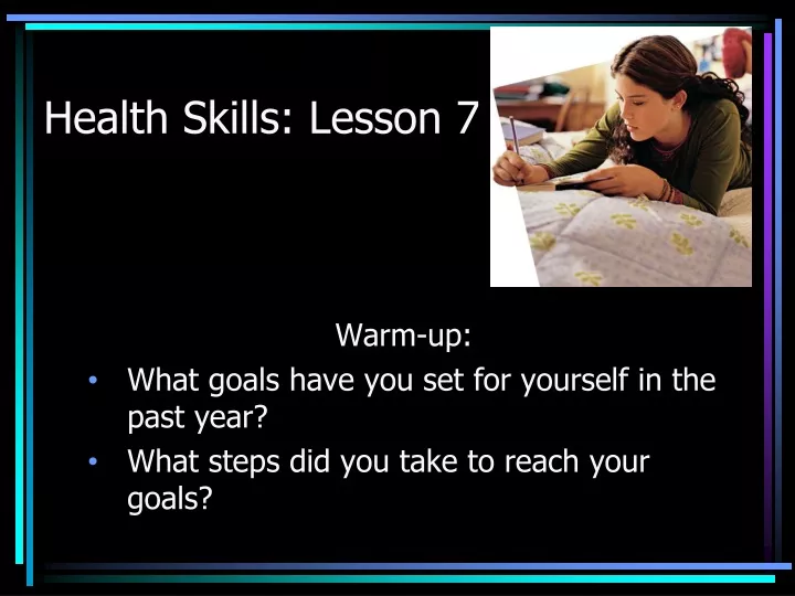 health skills lesson 7