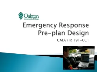 Emergency Response Pre-plan Design