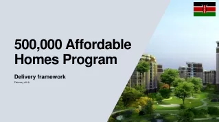 500,000 Affordable Homes Program