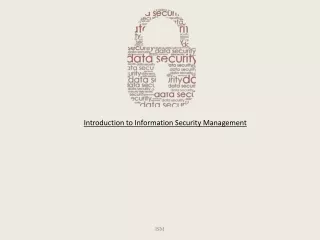 Introduction to Information Security Management