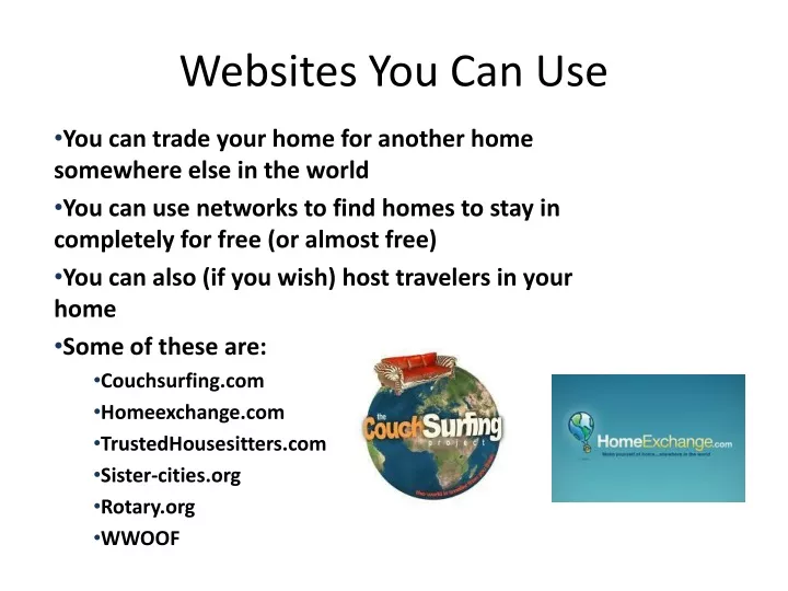 websites you can use