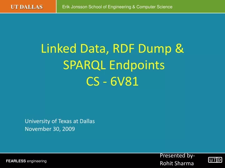 linked data rdf dump sparql endpoints cs 6v81