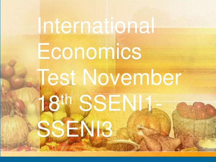 international economics test november