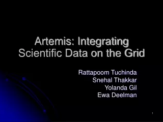 Artemis: Integrating Scientific Data on the Grid