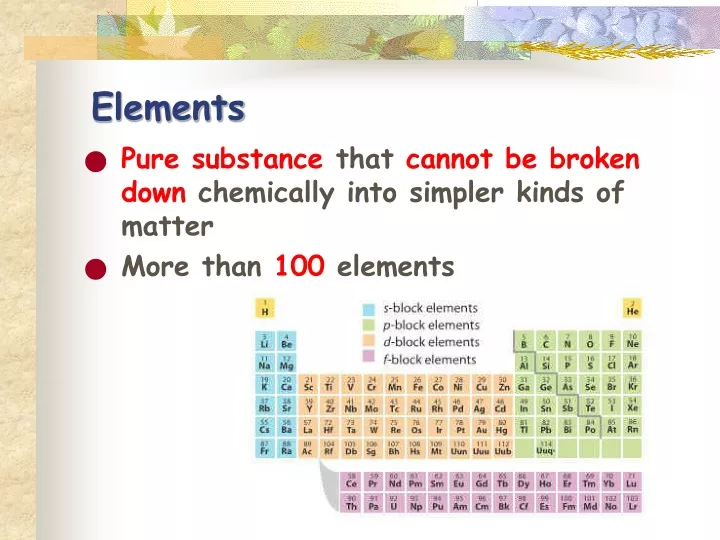 elements