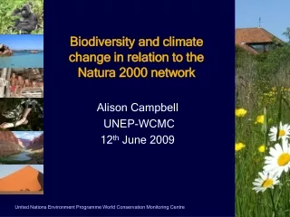 Biodiversity and climate change in relation to the Natura 2000 network