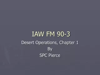 IAW FM 90-3