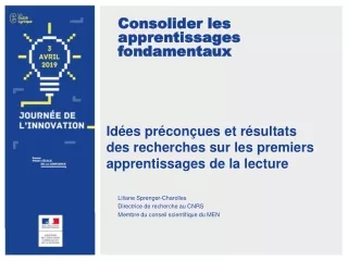 Consolider les apprentissages fondamentaux