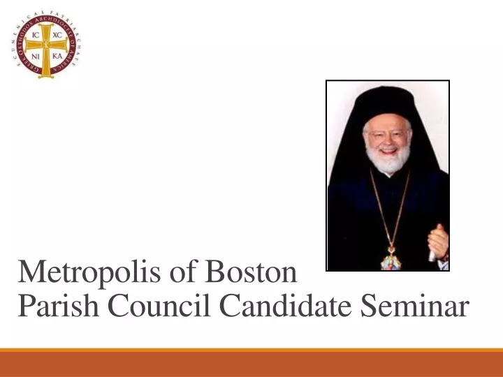 metropolis of boston parish council candidate seminar