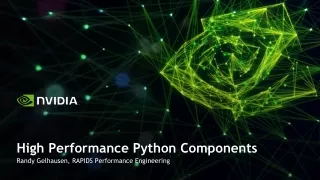 High Performance Python Components