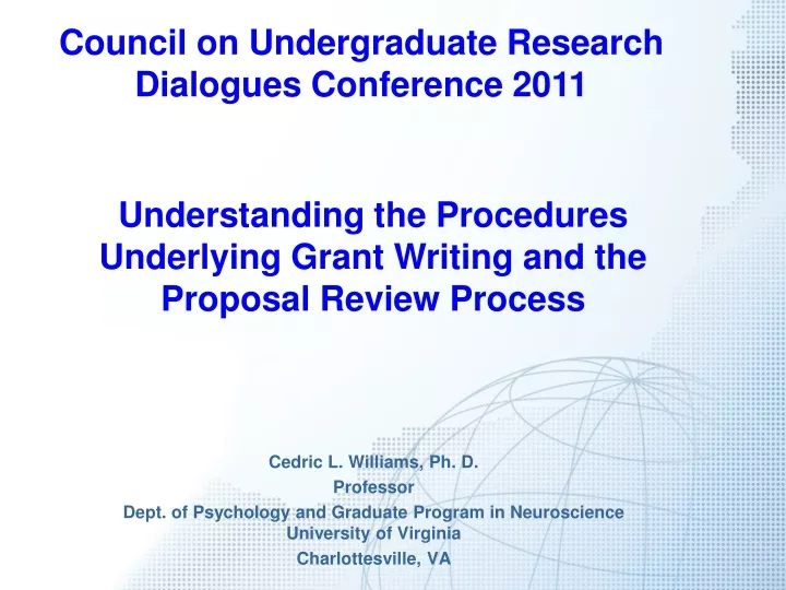 council on undergraduate research dialogues