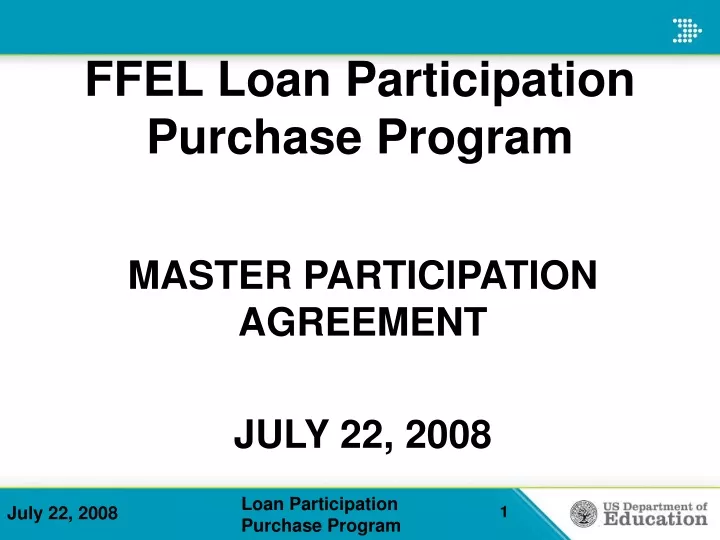 master participation agreement july 22 2008