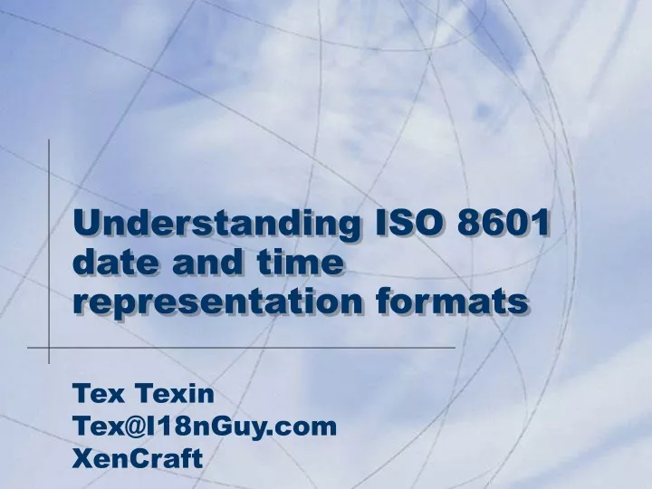 understanding iso 8601 date and time representation formats