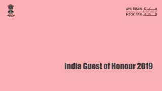 India Guest of Honour 2019
