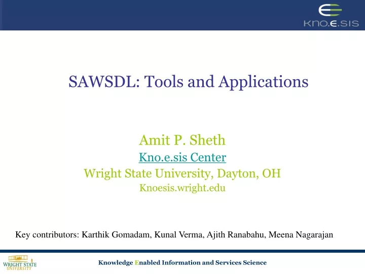 sawsdl tools and applications