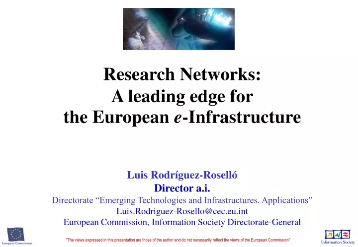 research networks a leading edge for the european