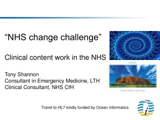 Travel to HL7 kindly funded by Ocean Informatics