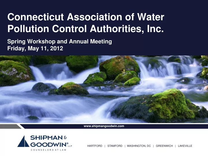connecticut association of water pollution control authorities inc