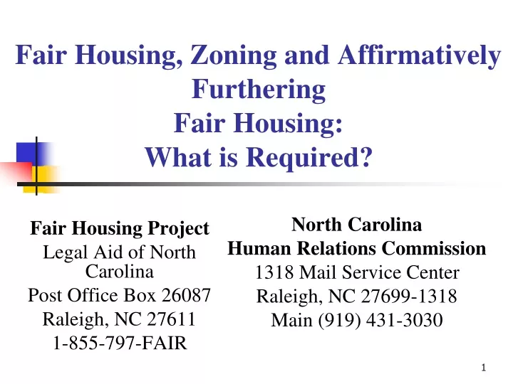fair housing zoning and affirmatively furthering fair housing what is required