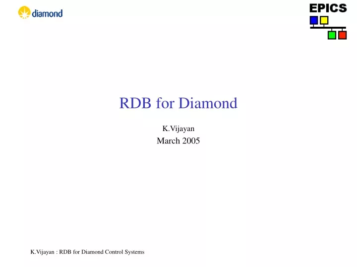 rdb for diamond