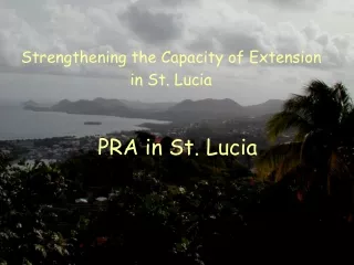 PRA in St. Lucia