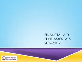 Financial Aid fundamentals 2016-2017