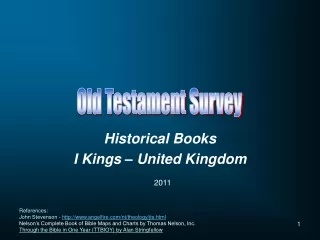 Historical Books I Kings – United Kingdom