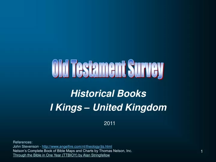 historical books i kings united kingdom