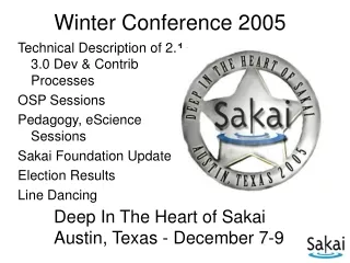 Winter Conference 2005
