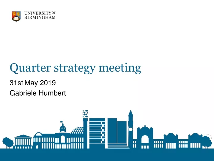 quarter strategy meeting