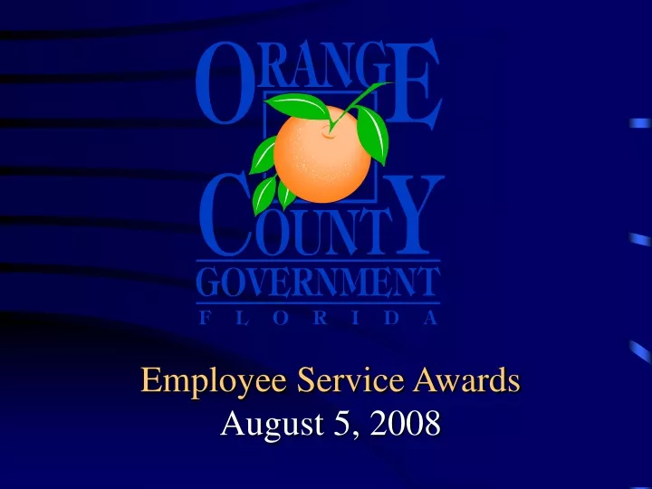 employee service awards august 5 2008