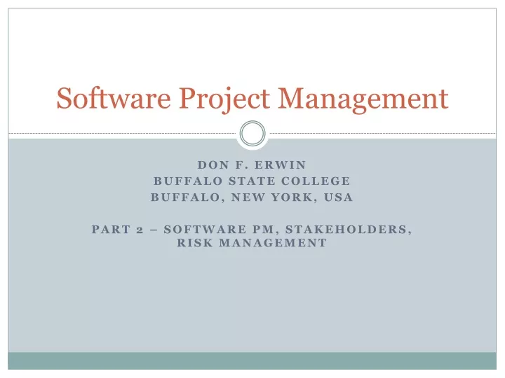 software project management