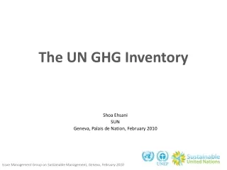 The UN GHG Inventory