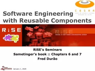 Software Engineering with Reusable Components