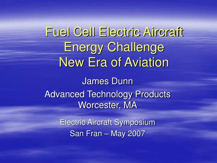 fuel cell electric aircraft energy challenge new era of aviation