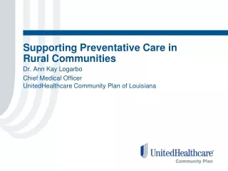 Supporting Preventative Care in Rural Communities