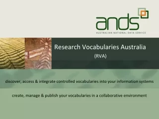 Research Vocabularies Australia (RVA)