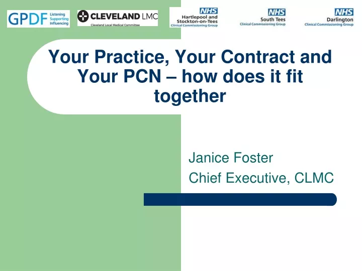 your practice your contract and your pcn how does it fit together
