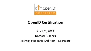 OpenID  Certification