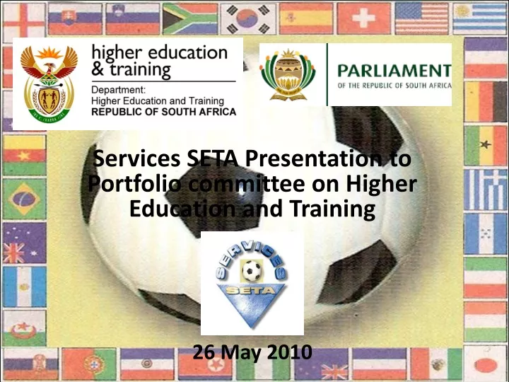 services seta presentation to portfolio committee