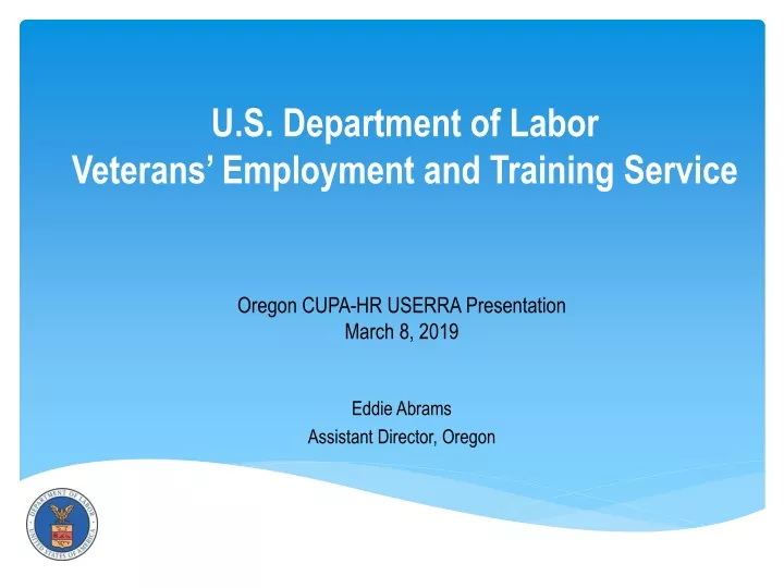 u s department of labor veterans employment