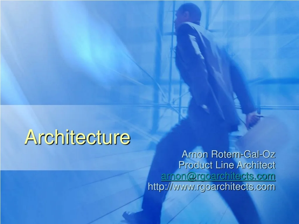 Software Architecture: Types, Levels, and Documentation - slide 1