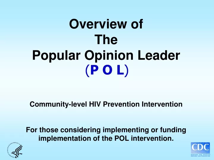 overview of the popular opinion leader community